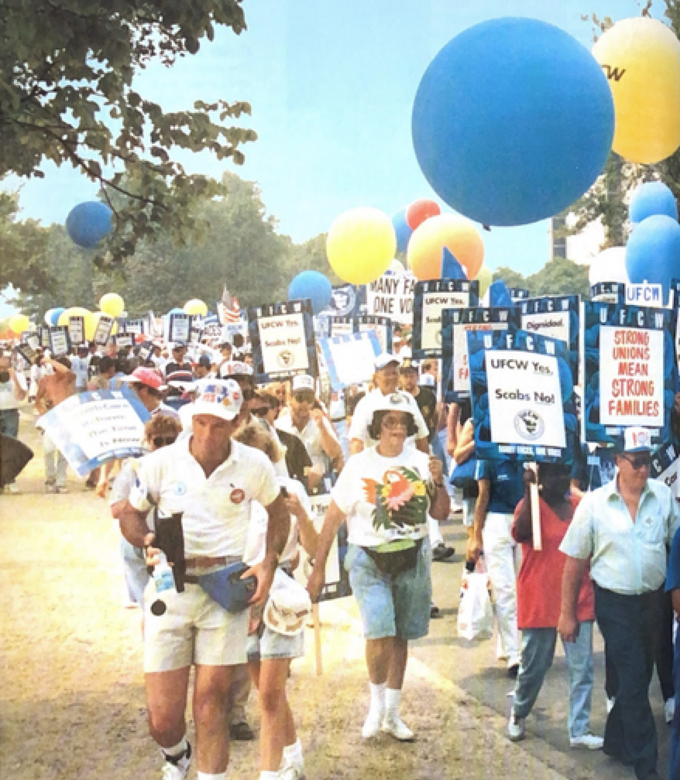 Photo of UFCW Solidarity Day March 1991