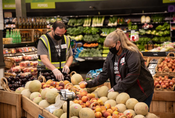 grocery store employees